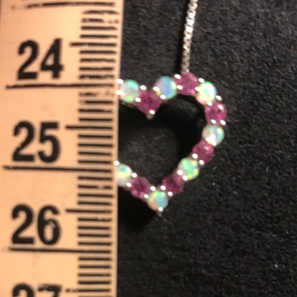 Heart Pendant Necklace - 18 inch chain, 925 sterling silver - Picture 15 of 15